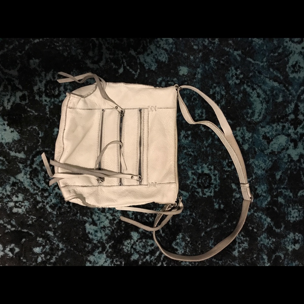 White leather Lucky Brand boho purse